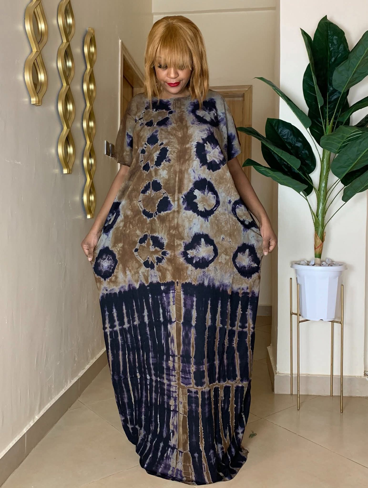 Tie and dye Deras with mtandio image 8