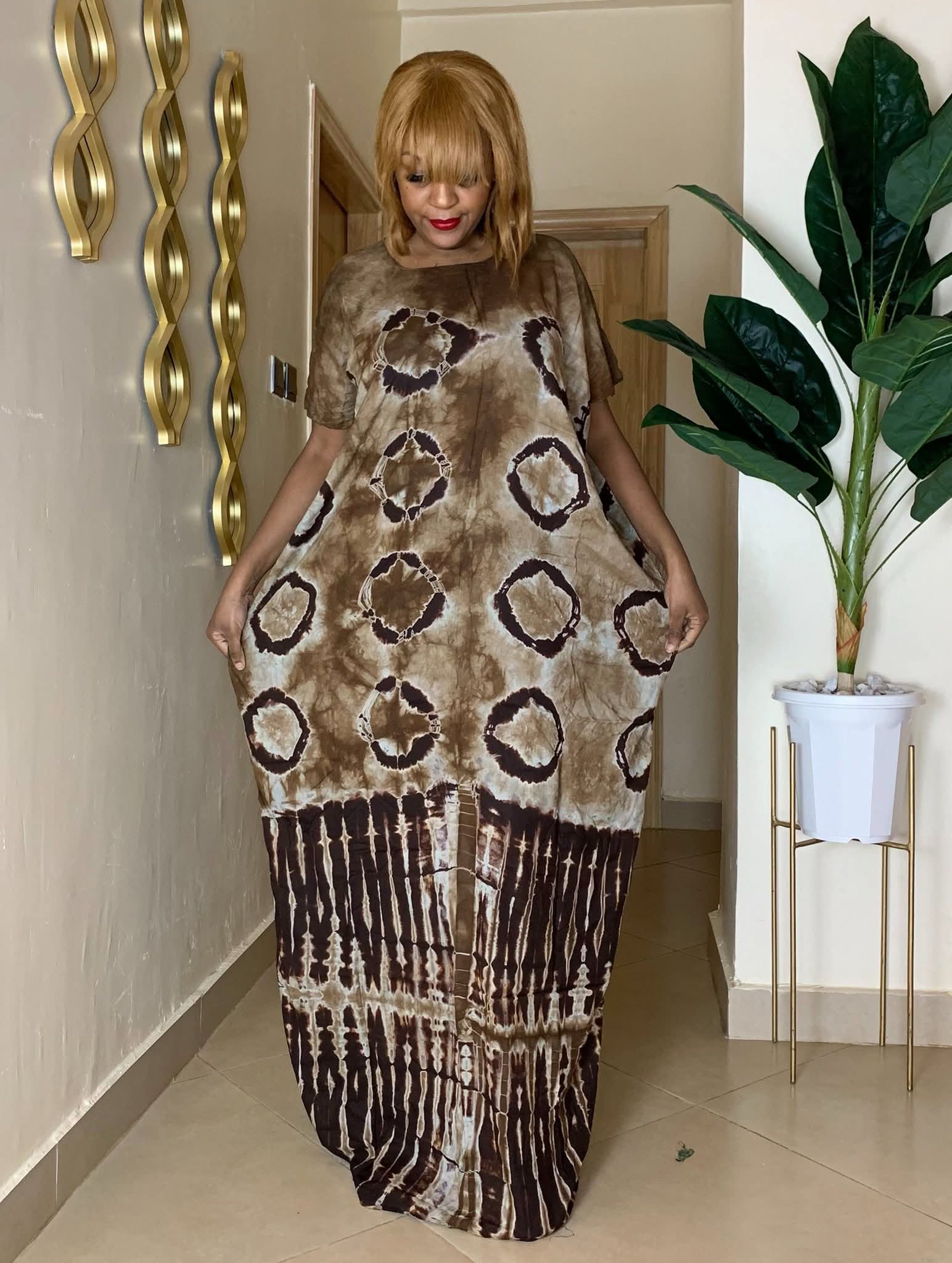 Tie and dye Deras with mtandio image 10